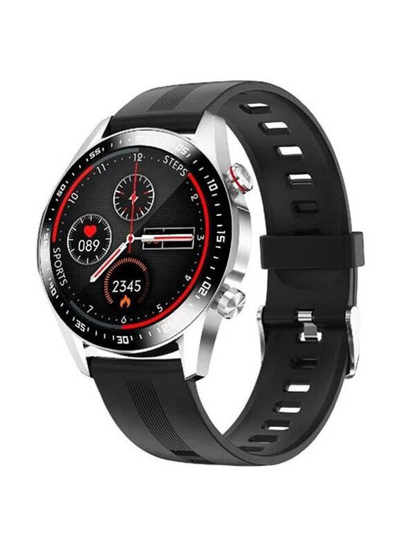 

Lw Full Touch Screen Fitness Trackers With Smart Reminder Heart Rate Sleep Monitor Smartwatch, Silver