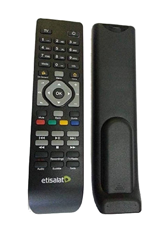 Etisalat Remote Control For Receiver, Black