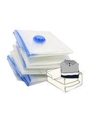 Vacuum Seal Storage Bag, Clear/Blue