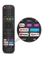 Replacement New Upgraded Remote Control For Hisense-VIDAA-TV with Netflix, Prime Video, YouTube, Rakuten TV Buttons Black