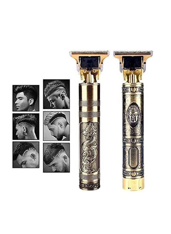 

Xiuwoo Cordless Shaver Barber Electric Hair Trimmer, Gold