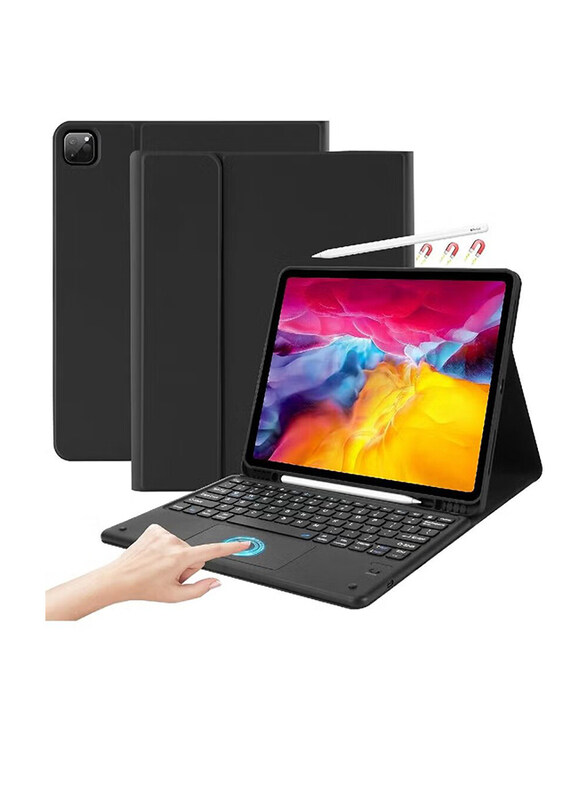 

Dux Ducis Apple iPad Pro 12.9 inch 6th/5th/4th/3rd Generation (2022/2021/2020/2018) Protective Wireless Bluetooth Detachable Keyboard Tablet Case Cove