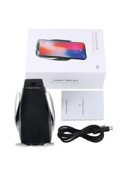 Automatic Wireless Fast Charger And Phone Holder Silver/Black