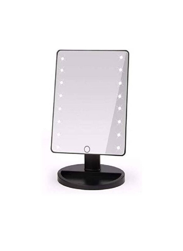 

Generic Touch Screen Lightning Vanity Makeup Mirror with LED Lights, Black