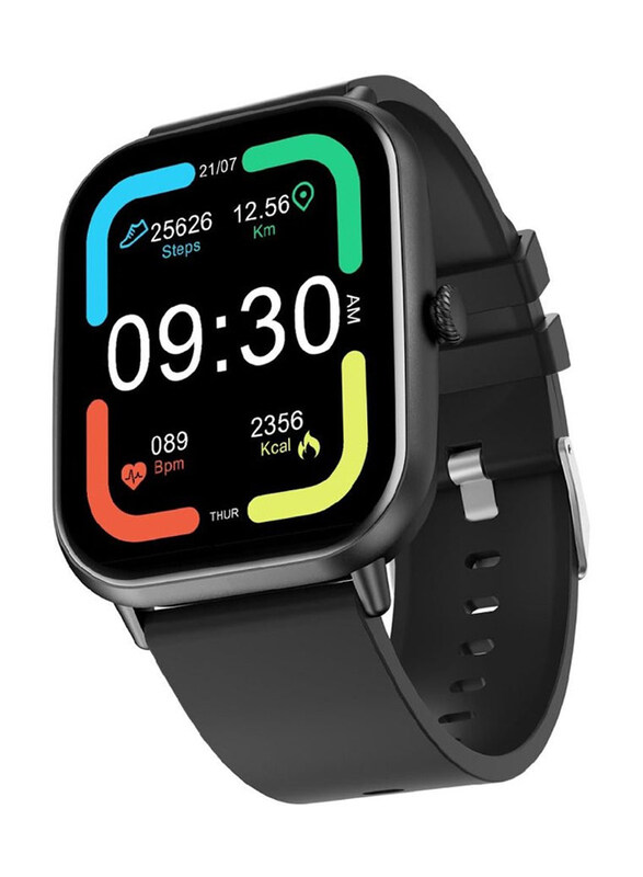

Kkmoon Full Touch Screen 120+ Sports Modes Bluetooth Calling Smartwatch, Black
