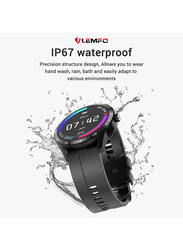 Lemfo 1.3" G20 BT 4.0 HD Screen Multi-Sports Mode Silicone Strap Smartwatch, Black