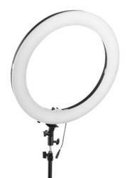 Dimmable Camera LED Photography Ring Light, Black/White