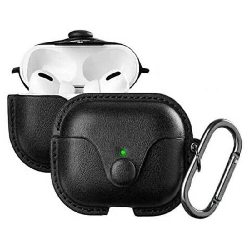 Apple Airpod Pro Leather Protective Case Cover, Black