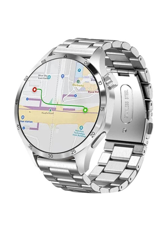 

Hyx New Design Super AMOLED Bluetooth Calling Fitness Tracker Smartwatch, Silver