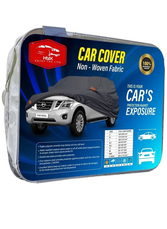 

HYX Premium Protective Scratch & UV Protection GMC Car Full Body Cover, Grey