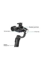 Hohem Foldable 3-Axis Smartphone Handheld Gimbal Remote Control Built-in Stabilizer, Black