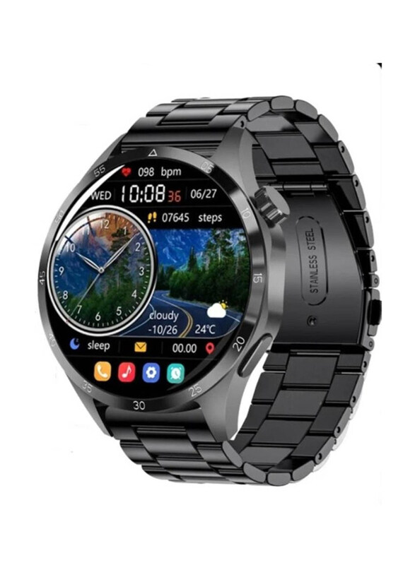

Generic New Bluetooth Calling Fitness Tracker with Heart Rate Sleep Monitor, IP68 Waterproof, Black