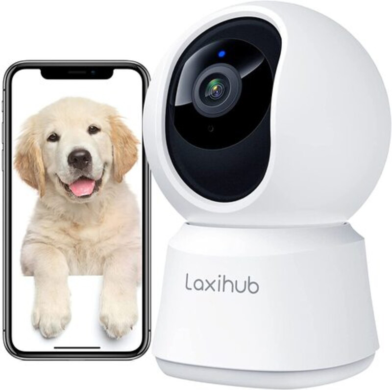 Laxihub Security WiFi Camera, White