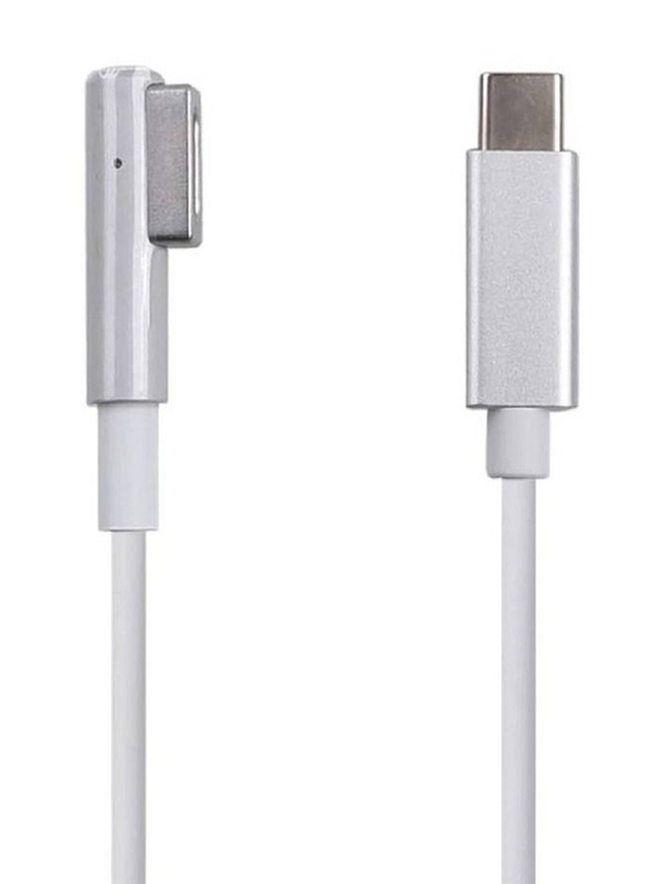 60W USB Type-C to Magnetic Charging Cable for Apple MacBook Air Pro L-Tip, White