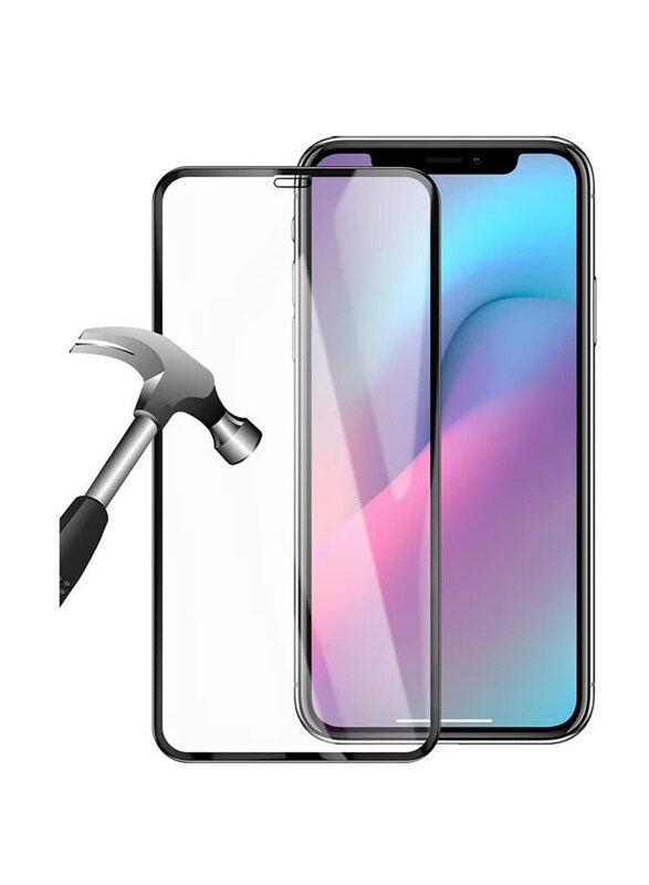 

ICS Apple iPhone 11 Tempered Glass Screen Protector, Clear/Black