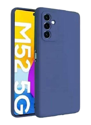 Samsung Galaxy M52 5G Soft Silicone Mobile Phone Case Cover, Blue