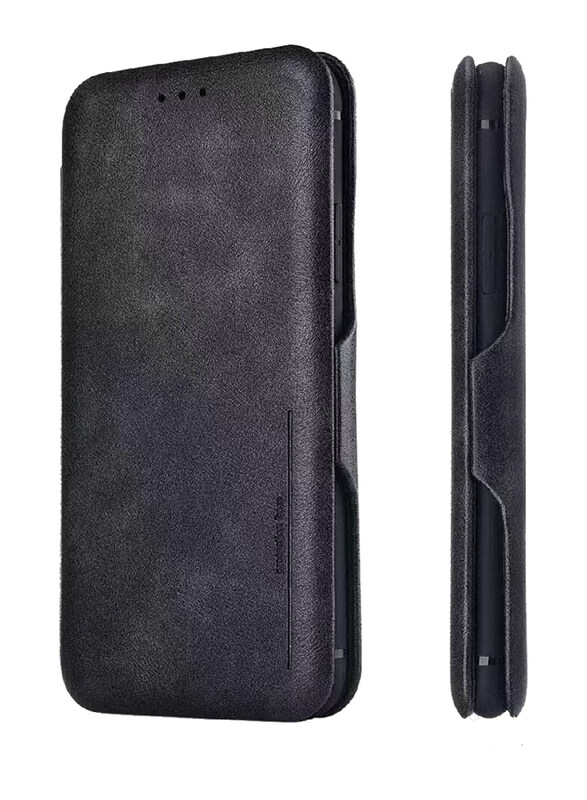 

Generic Samsung Galaxy A72 Protective Smart PU Leather Card Holder with Auto Magnetic Closure Mobile Phone Case Cover, Black