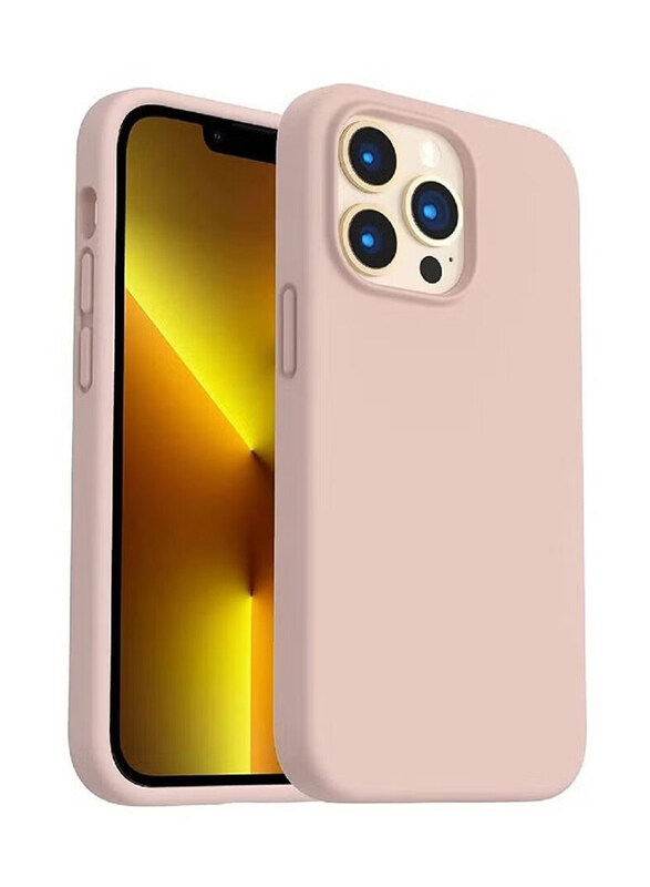 

Generic Apple iPhone 14 Pro Protective Shockproof Slim Thin Soft Silicone Mobile Phone Case Cover, Pink