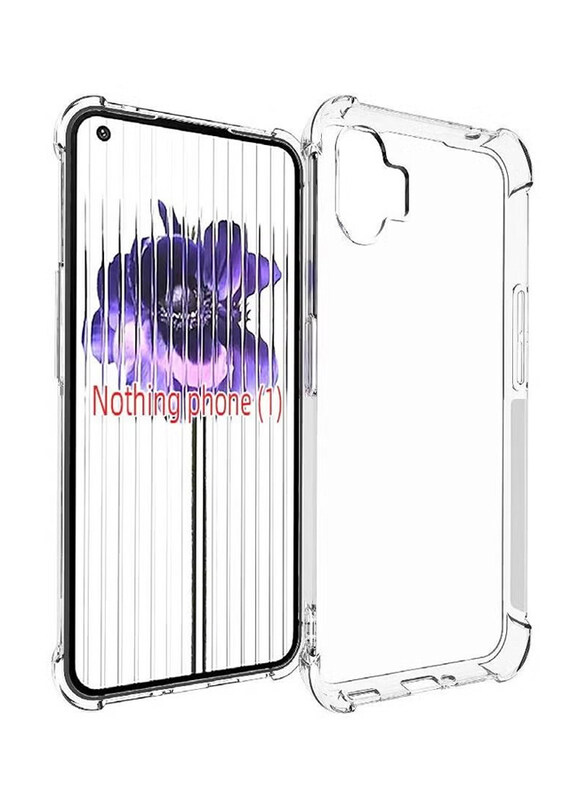 

Generic Nothing Phone 1 Soft Silicone Slim Flexible Mobile Phone Case Cover, Clear