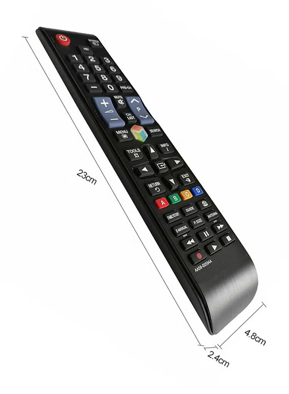 Replacement Wireless Universal TV Remote Control for Samsung HD LED Smart TV, Black