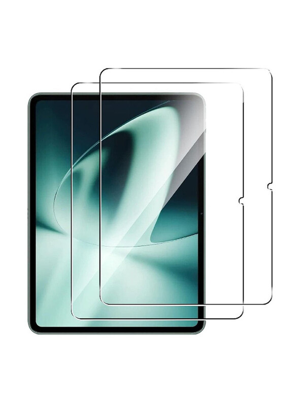 

Hyx OnePlus Pad 11.61-inch 9H Hardness Scratch Resistant 9H Clear Tempered Glass Tablet Screen Protector, 2 Pieces, Clear