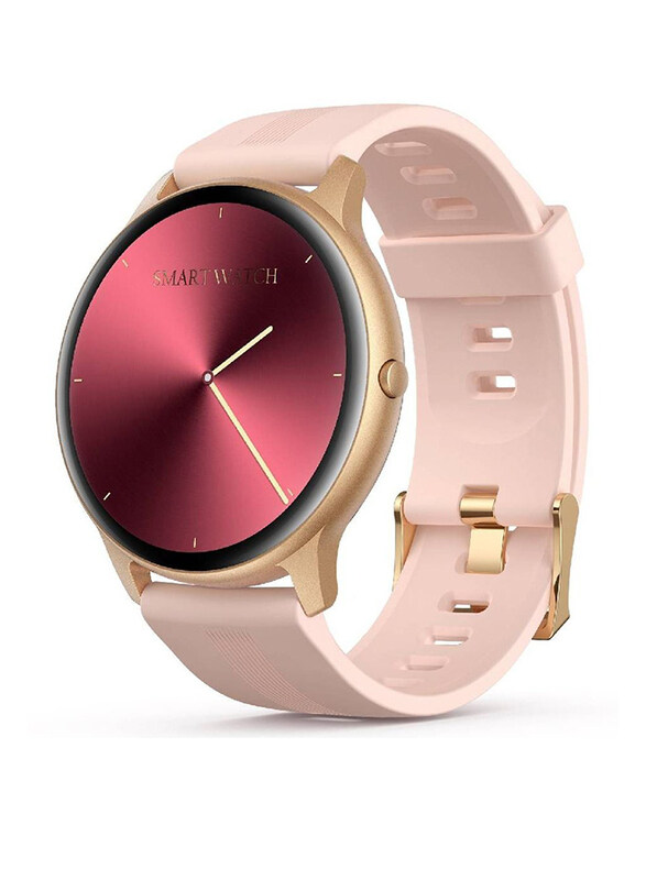 

Generic Heart Rate Blood Pressure Monitor Bluetooth Waterproof Wristwatch, Pink