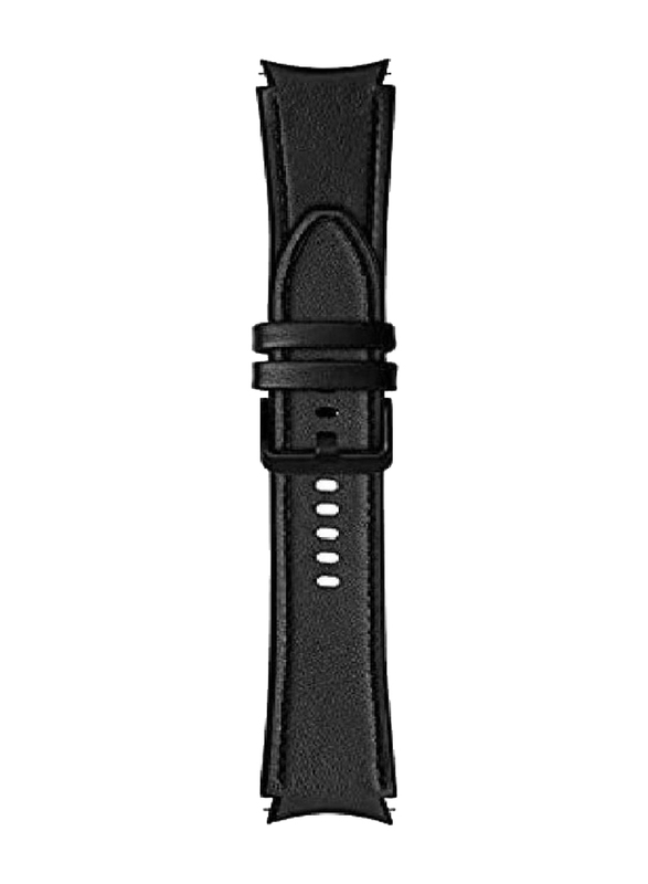 Leather Replacement Band for Samsung Galaxy Watch 4, Black