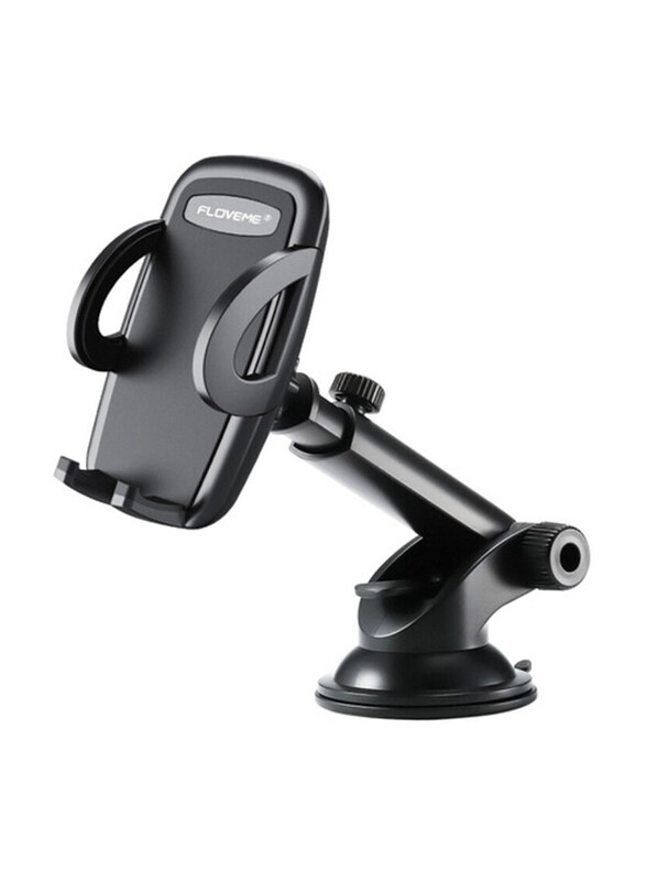 

Floveme Windshield Dashboard Universal Bracket Car Phone Holder Stand, Black