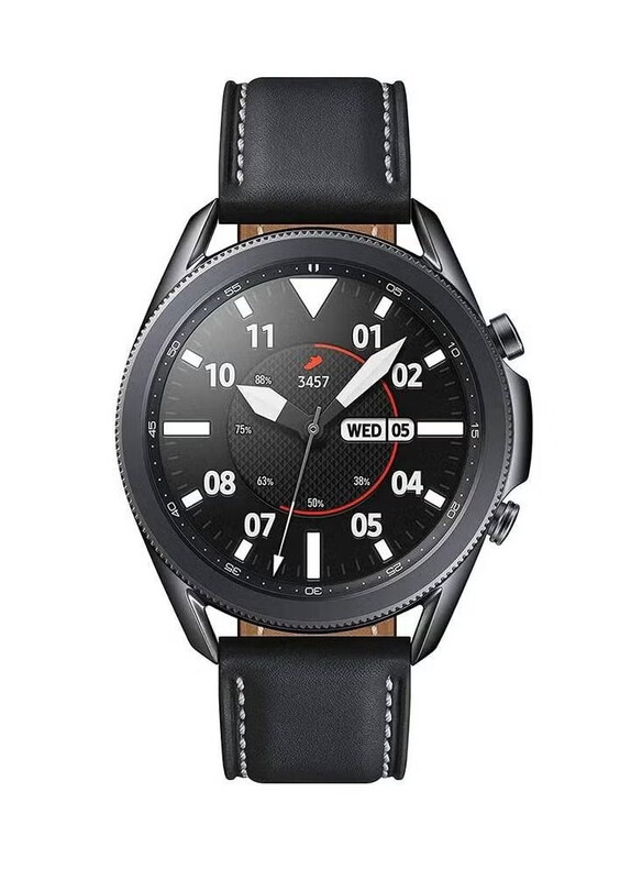 

Generic Leather Genuine Strap Band for Samsung Watch 3, Black