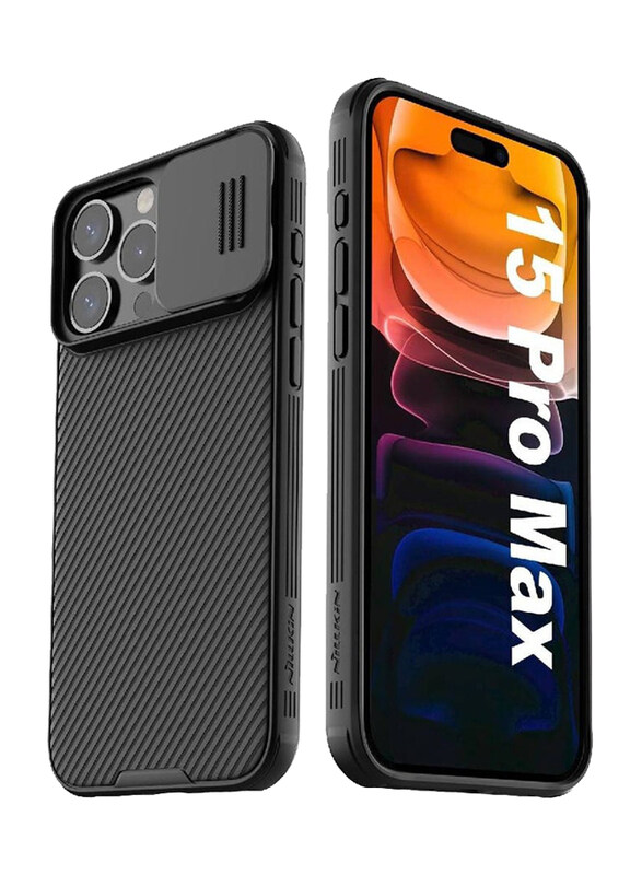 

Nillkin Apple iPhone 15 Pro Max Magnetic Case With Camera Cover, Black