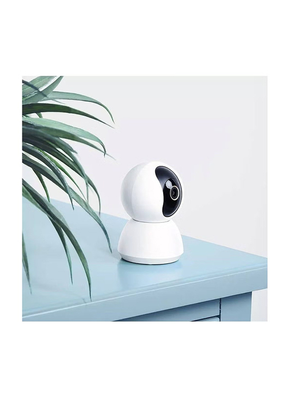 360 Degrees Home Security 2K Surveillance Camera, White