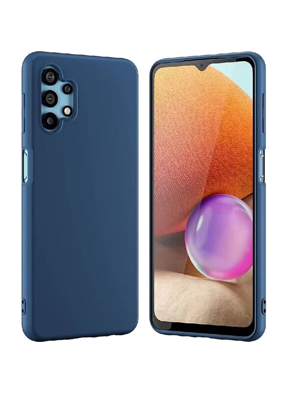 

Generic Samsung A32 5G Silicone Gel Rubber Soft Mobile Phone Back Case Cover, Blue