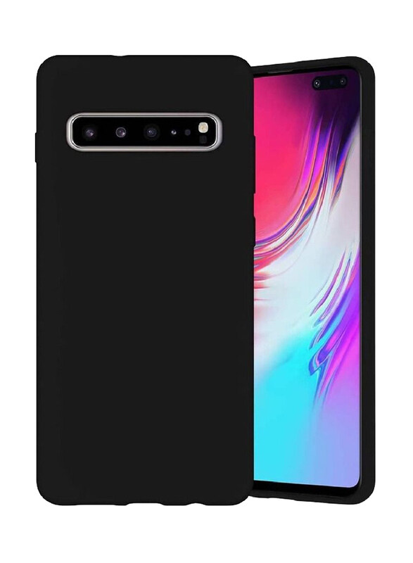 

Generic Samsung Galaxy S10 5G Soft Silicone Protective Mobile Phone Back Case Cover, Black