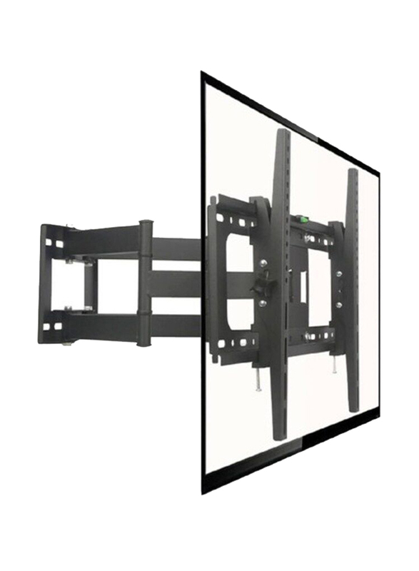 HYX 40 to 80 Inch Swivel & Tilt Full Motion TV Wall Mount Bracket with Double Hinged Arms, Black