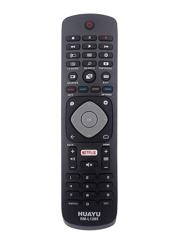 Huayu Replacement Remote Control for Philips Smart LCD LED TV's, Black