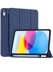 Protective Soft TPU Smart Trifold Stand with Pencil Holder Case Cover For iPad Pro 11 Inch (2022/2021/2020) Black