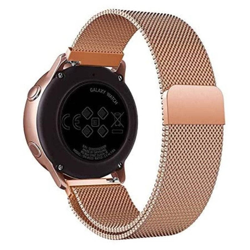 Replacement Stainless Steel Strap Band For Samsung Active/Active 2 20mm, Rose Gold