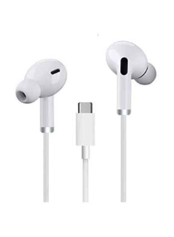 

Generic Type C Cable In-Ear Earphones with Mic, White