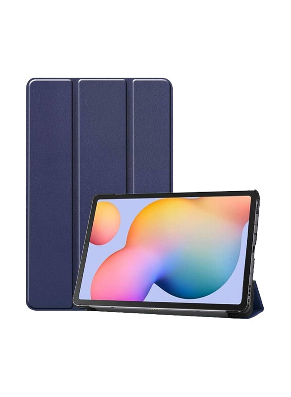 

Generic Samsung Galaxy Tab S6 Lite Protective Stand Slim Lightweight Folio Hard Shell Back Mobile Phone Case Cover, Blue