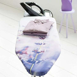 Heat Resistant Stainless Steel Ironing Board with Steam Iron Rest, Multicolour