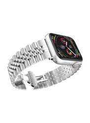 Replacement Stainless Steel Magnetic Metal Strap for Apple Watch Series 8/7/6/5/4/SE, Silver