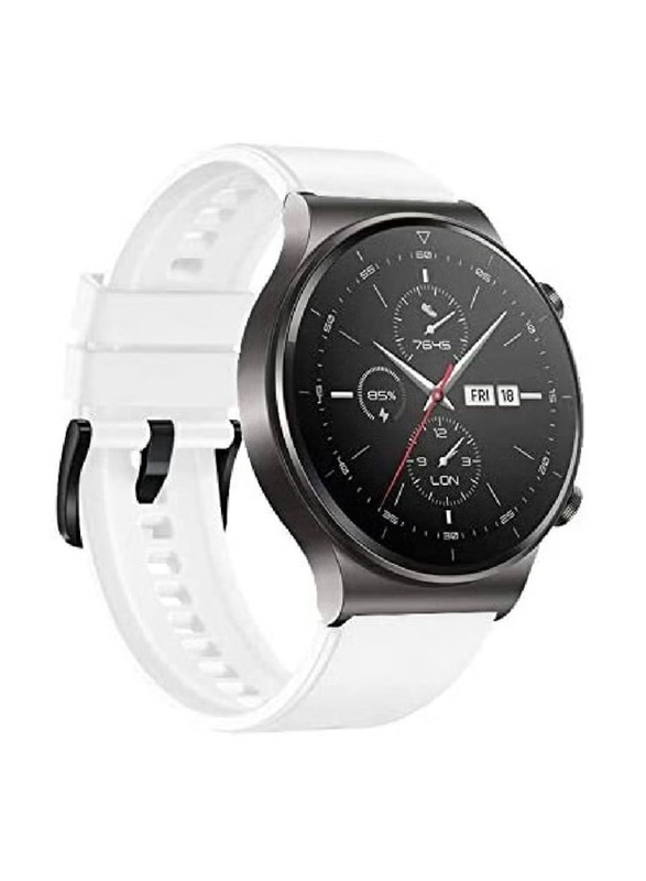 Silicone Replacement Band For Huawei Watch GT2 Pro, White