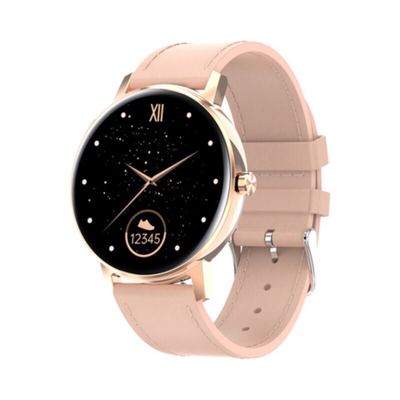 1.2 Inch Leather Strap WB05 Smart Bracelet with BT Call Sports Watch TFT Screen BT5.0 Fitness Tracker Smartwatch, Pink