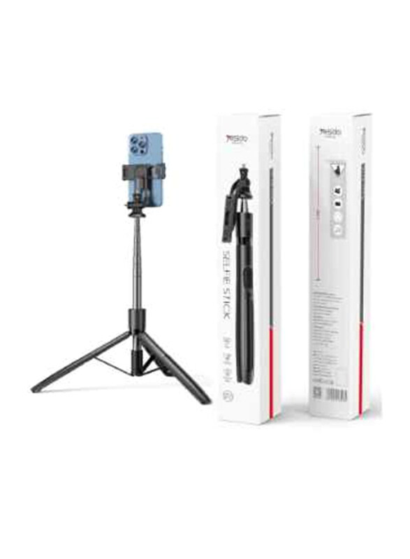 

Yesido Wireless Bluetooth Selfie Stick Tripod For Android iOS, SF13, Black