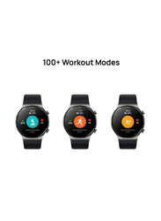 Full Touch Hd Screen Round Fitness Tracker, Black