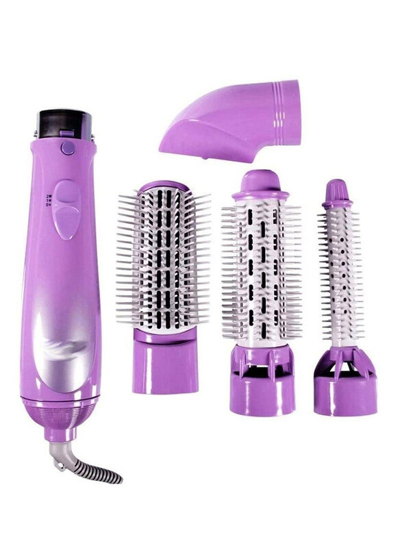 

Arabest 4-in-1 New Electric Hair Dryer Styler Blow Brush, Purple