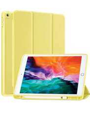 Protective Soft TPU Smart Trifold Stand with Pencil Holder Case Cover For iPad 9th/8th/7th Generation 10.2/10.5 Inch 2021/2020/2019 Blue