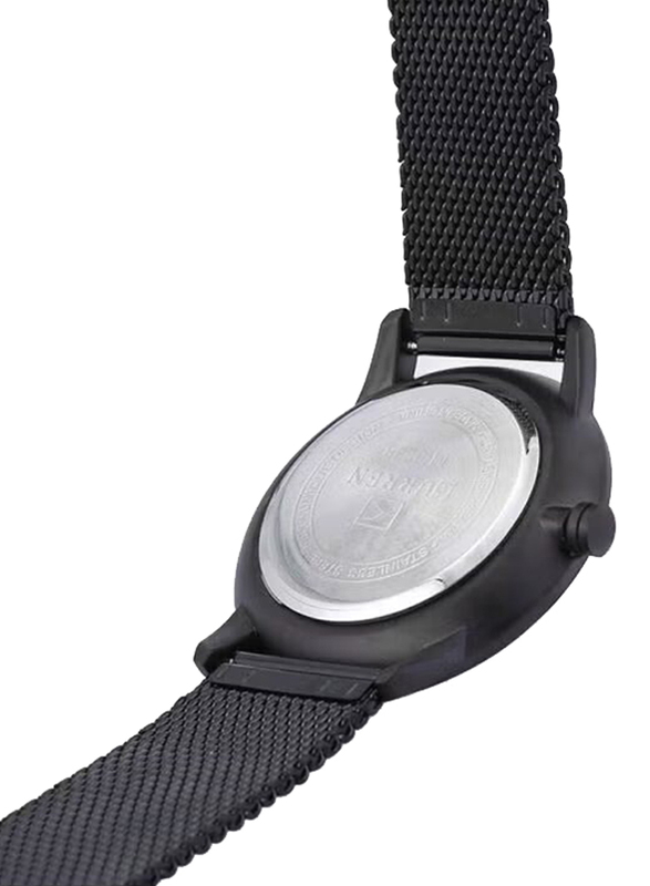 Curren Analog Watch for Men with Stainless Steel Band, Water Resistant, 2113612, Black