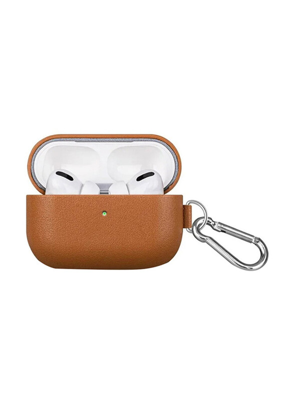 

Generic Protective Leather Case Cover For Apple Airpod Pro, Light Brown