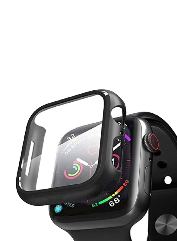 

Generic Protective Case Cover for Apple Watch 44mm, Clear/Black